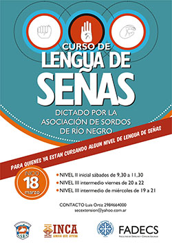 CURSO DE LENGUA SEÑAS ARGENTINA